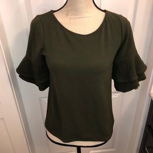 Green Envelope Los Angeles XS top